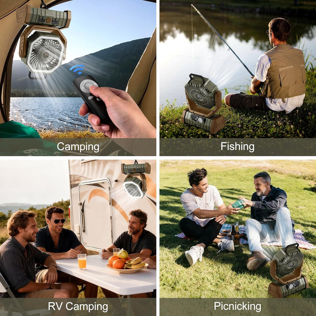 24,000mAh Smart Camping Fan - Endless Air. Boundless Power.