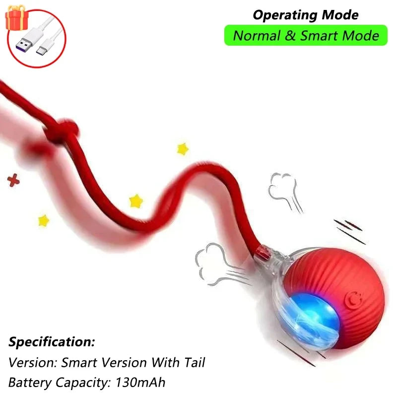 Interactive Automatic Rolling Cat Ball Toy