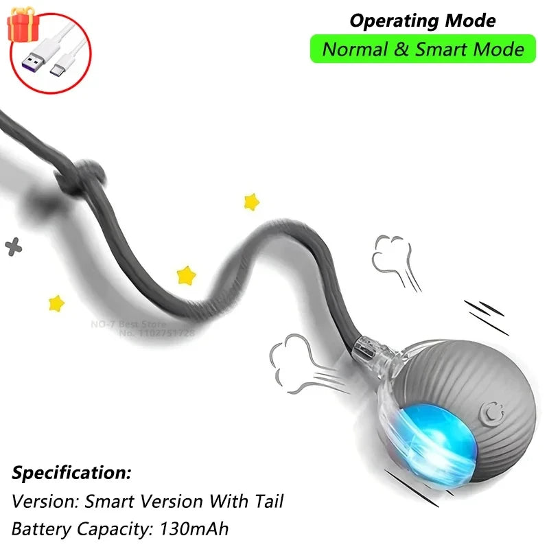 Interactive Automatic Rolling Cat Ball Toy