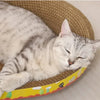 Oval Corrugated Cat Scratching Bed