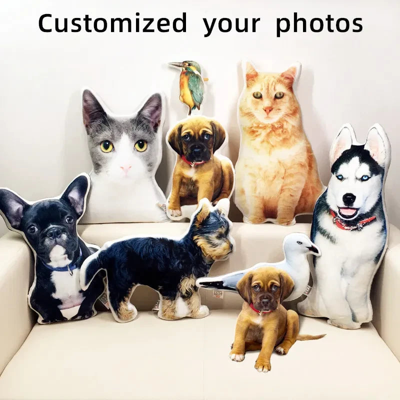 Custom Pet Photo Plush Pillow