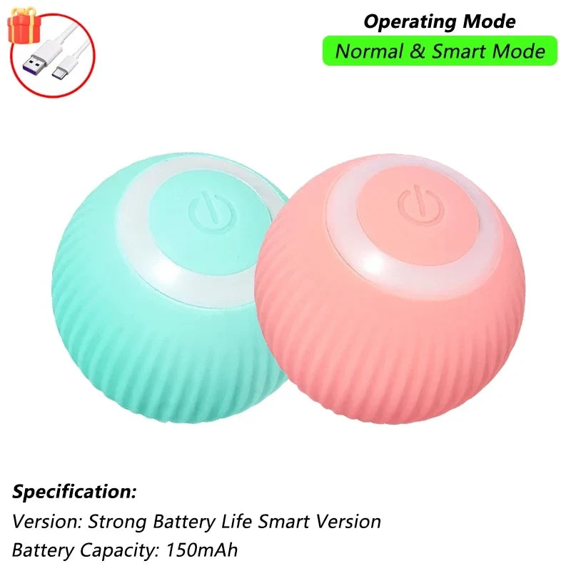 Interactive Automatic Rolling Cat Ball Toy