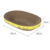 Oval Corrugated Cat Scratching Bed