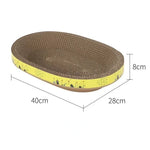 Oval Corrugated Cat Scratching Bed
