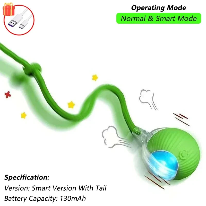 Interactive Automatic Rolling Cat Ball Toy