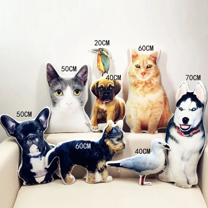 Custom Pet Photo Plush Pillow