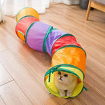 Collapsible Rainbow Cat Tunnel Toy