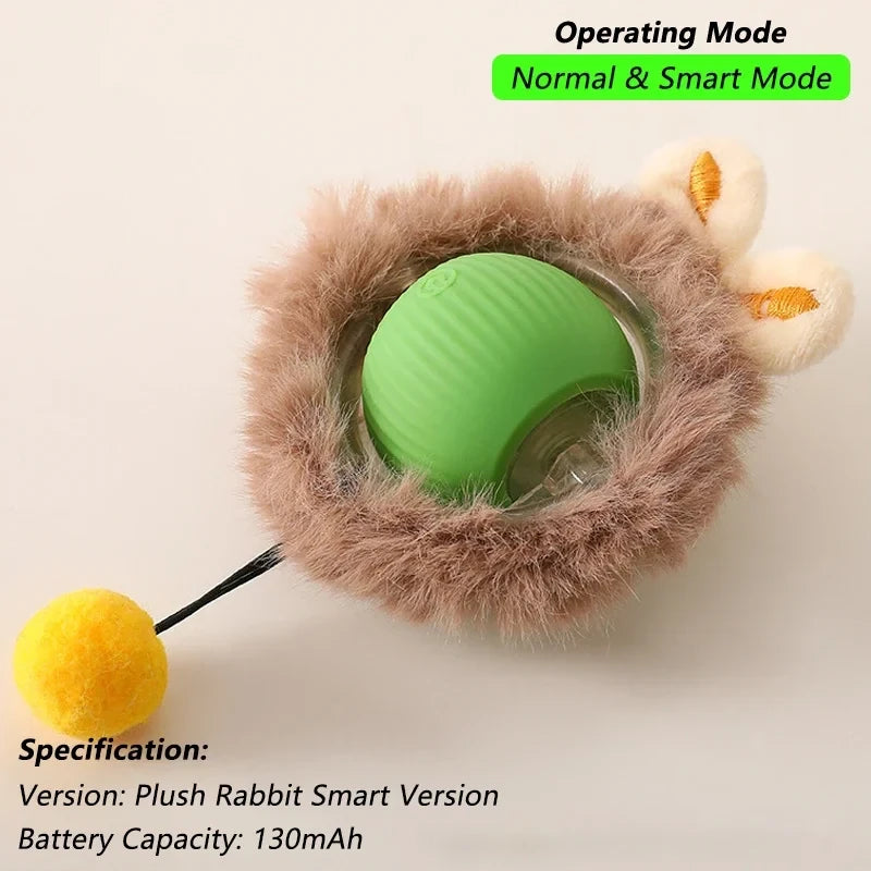 Interactive Automatic Rolling Cat Ball Toy