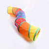 Collapsible Rainbow Cat Tunnel Toy