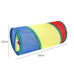 Collapsible Rainbow Cat Tunnel Toy